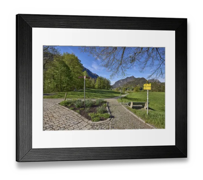 Framed Print : Mountain landscape, mountains, hills