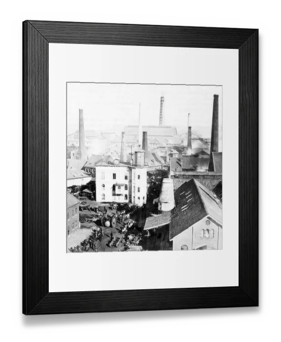 Framed Print : The Krupp Works in the city of Essen in 1864 Framed Print : The Krupp Works in the city of Essen in 1864