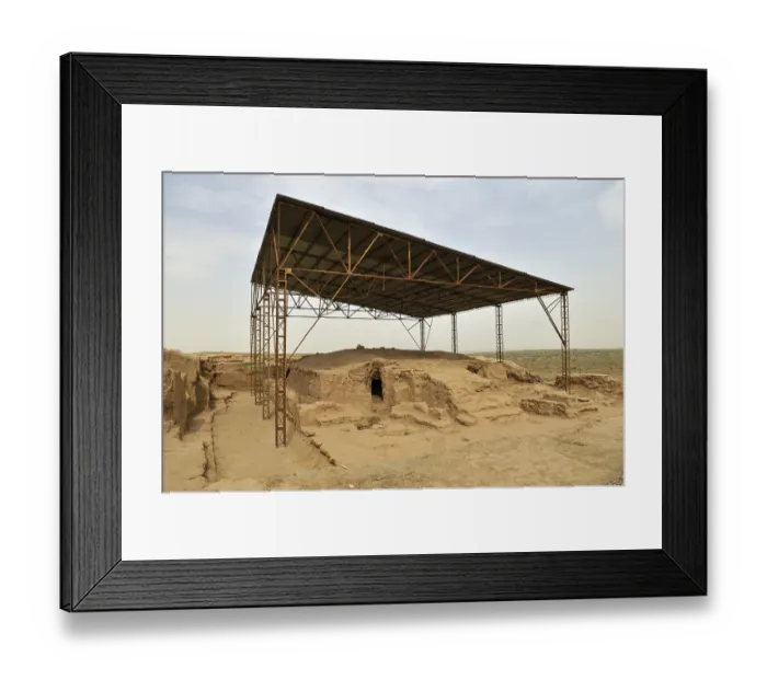 Framed Print : Early Buddhist archeological site of Kara Tepe