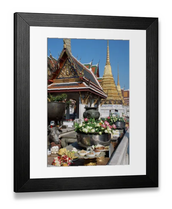 Framed Print : Wat Phra Keo Temple, Bangkok, Thailand