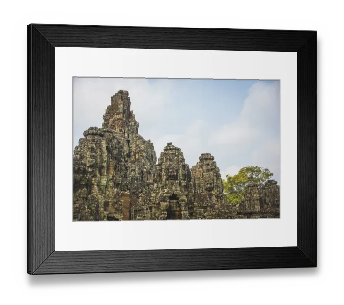 Framed Print : Face Towers, Stone Faces, Bodhisattva Lokeshvara
