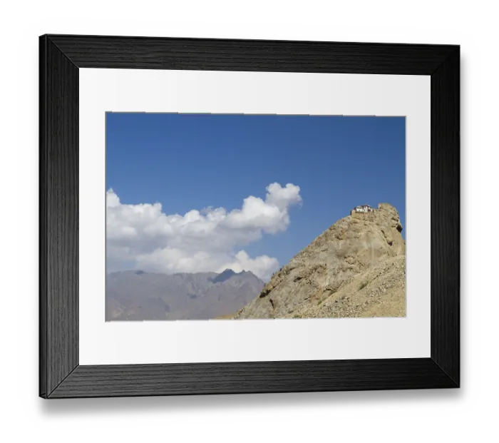 Framed Print : Buddhist monastery above Mulbekh, Ladakh Framed Print : Buddhist monastery above Mulbekh, Ladakh