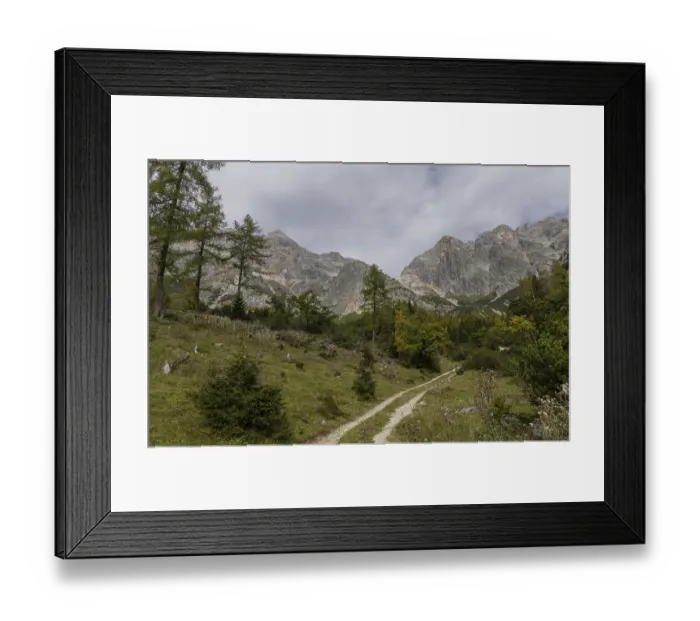 Framed Print : Mountain panorama Schonfeldspitze 1800m