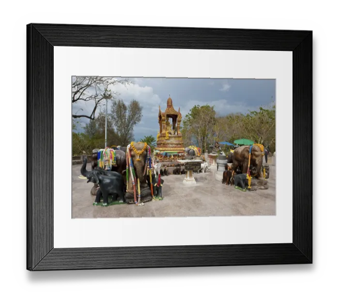 Framed Print : Buddha monument near Phromthep