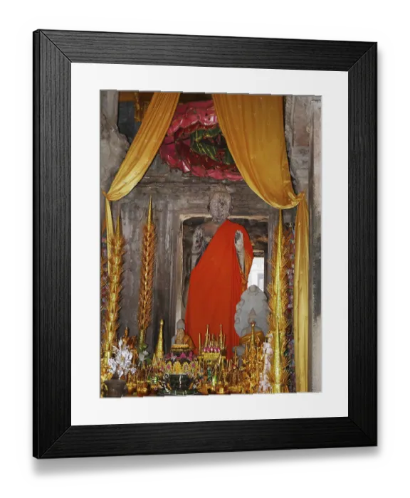 Framed Print : Angkor Wat Temple, Buddha, Siem Reap Province