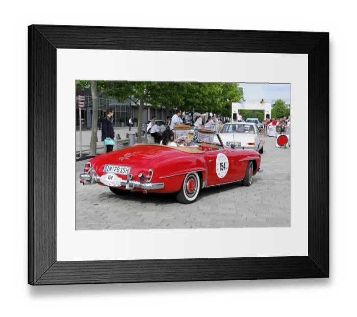 Framed Print : Mercedes Benz 190SL, 1960 model