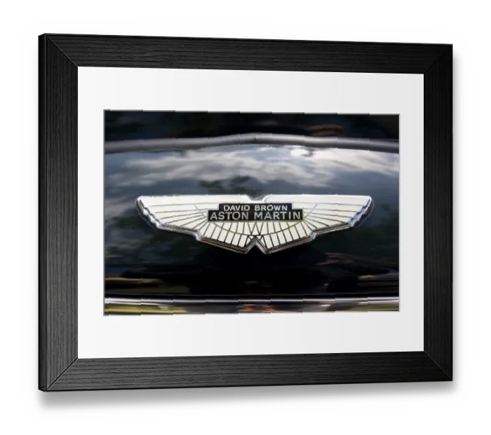 Framed Print : Aston Martin, David Brown, Logo