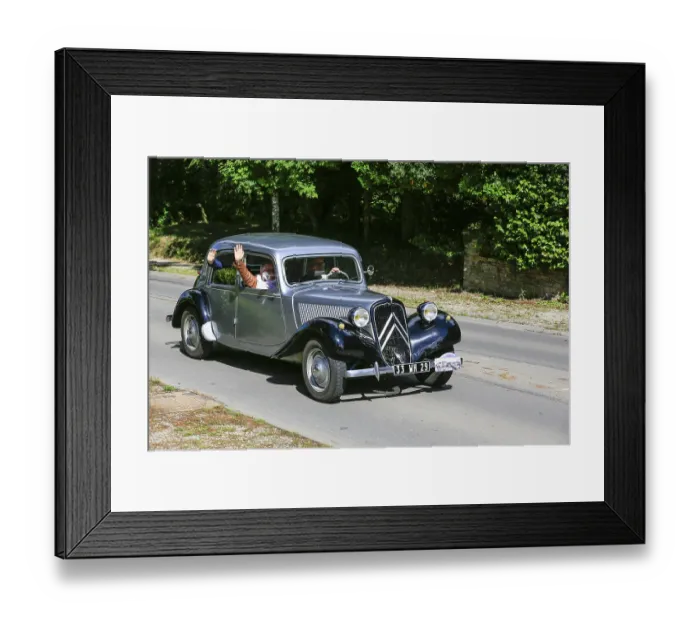 Framed Print : Citroen Traction Avant, Vintage Car Ride 4th Embouteillage de la N12 to Landerneau Framed Print : Citroen Traction Avant, Vintage Car Ride 4th Embouteillage de la N12 to Landerneau