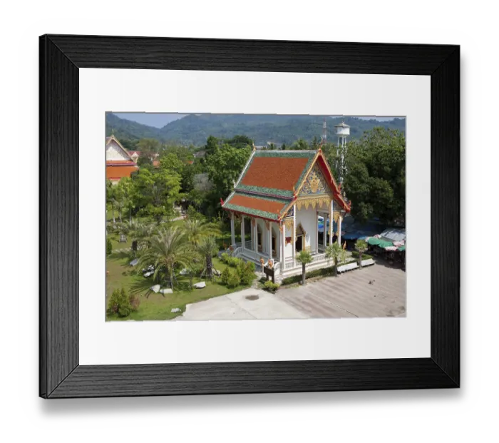 Framed Print : View of the temple Wat Chalong