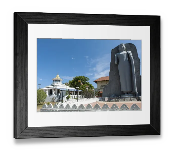 Framed Print : Buddhism, Tondeswaram temple, standing Buddha