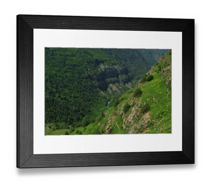Framed Print : Aksu River Gorge, Gabagly National Park