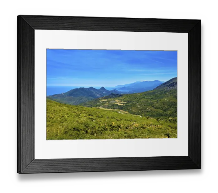Framed Print : Summer day landscape of Crete island Framed Print : Summer day landscape of Crete island
