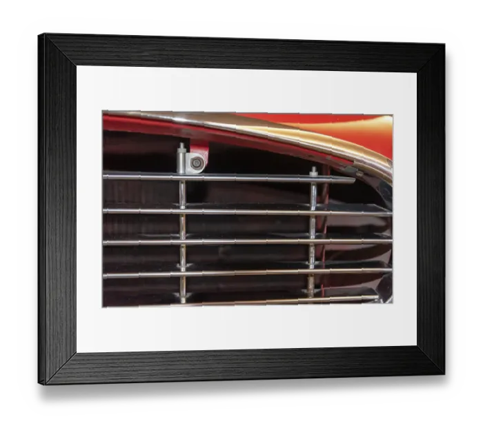 Framed Print : Retro car grille close up vintage background Framed Print : Retro car grille close up vintage background