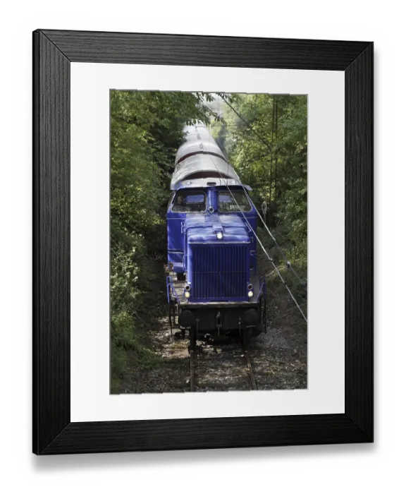 Framed Print : Old diesel locomotive of the Lippische Landesbahn