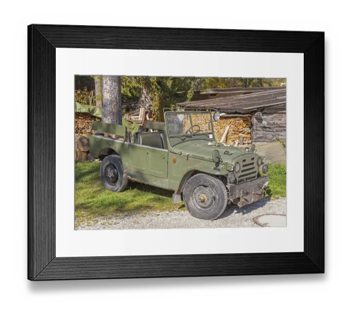 Framed Print : Old military off-road vehicle Framed Print : Old military off-road vehicle