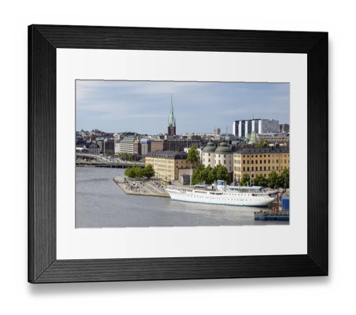 Framed Print : Stockholm island of Riddarholmen