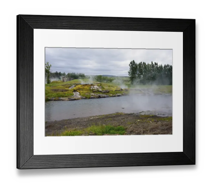Framed Print : Fludir, geothermal area, Iceland
