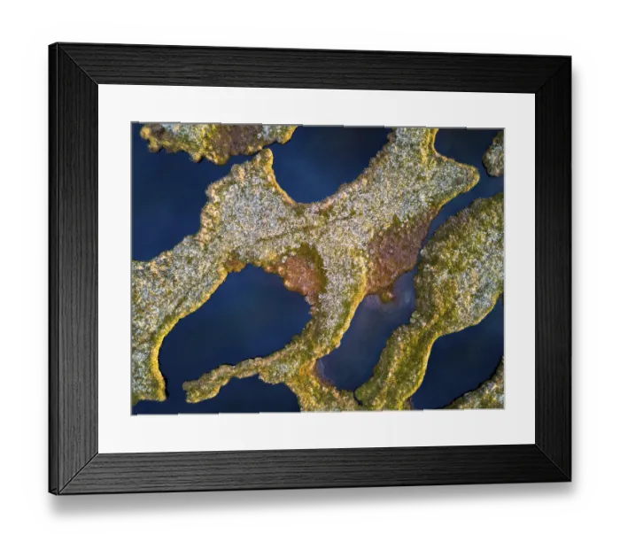 Framed Print : Wetland from above, Vesteralen, Nordland, Norway