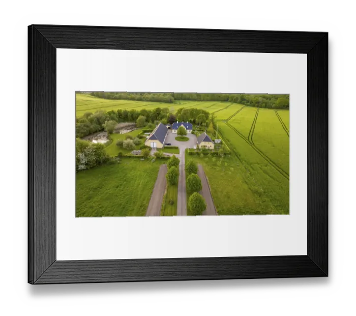 Framed Print : Aerial view, Denmark, Region Syddanmark