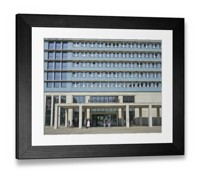 Framed Print : Rathaus Mitte, Karl-Marx-Allee