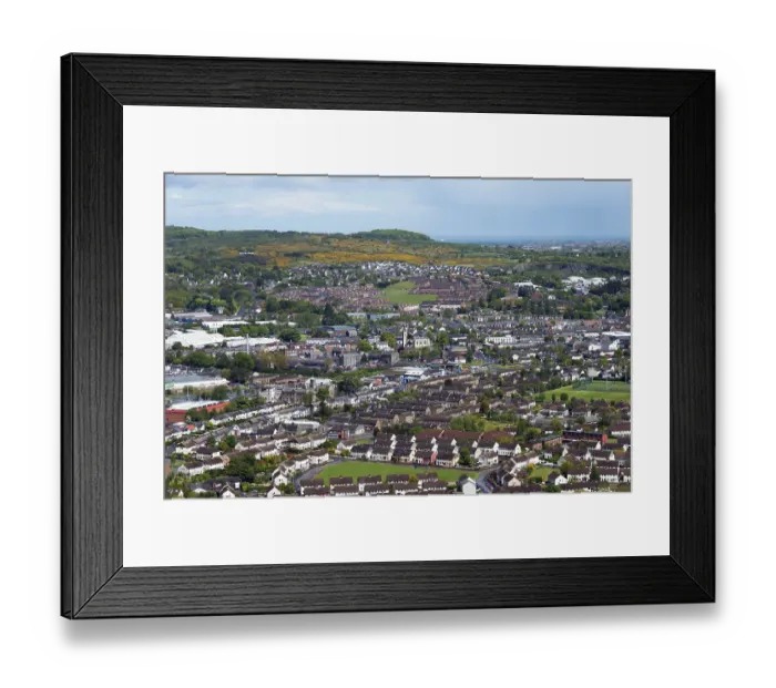 Framed Print : View from the Scrabo Tower in Newtownards