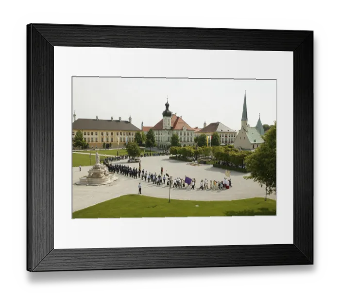 Framed Print : Corpus Christi procession at the Kapellplatz (Chapel Square)