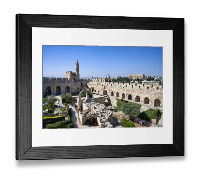 Framed Print : Jerusalem Israel. The tower of david citadel