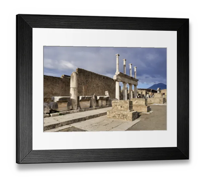 Framed Print : Naples Campania Italy. Pompeii was an ancient Roman city near modern Naples in the Campania region of Italy