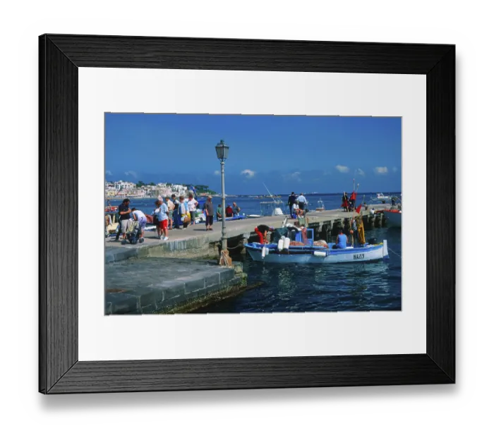 Framed Print : Jetty, Ponte, Ischia, Gulf of Naples Framed Print : Jetty, Ponte, Ischia, Gulf of Naples