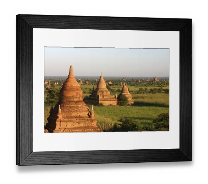 Framed Print : Stupas in Bagan, Myanmar