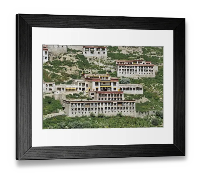 Framed Print : Ganden monastery near Lhasa, Tibet, China, Asia Framed Print : Ganden monastery near Lhasa, Tibet, China, Asia