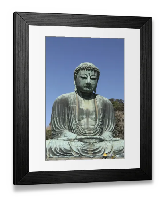 Framed Print : Daibutsu, Great Buddha statue at Kotoku-in temple