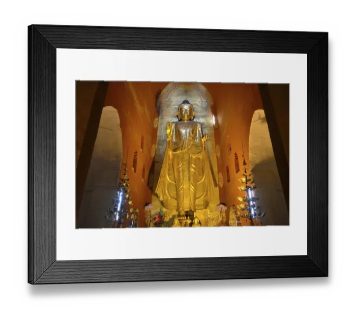 Framed Print : Buddha statue at the Ananda Temple