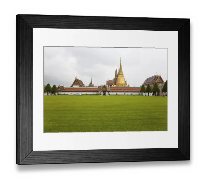 Framed Print : Wat phra kaew, bangkok, thailand