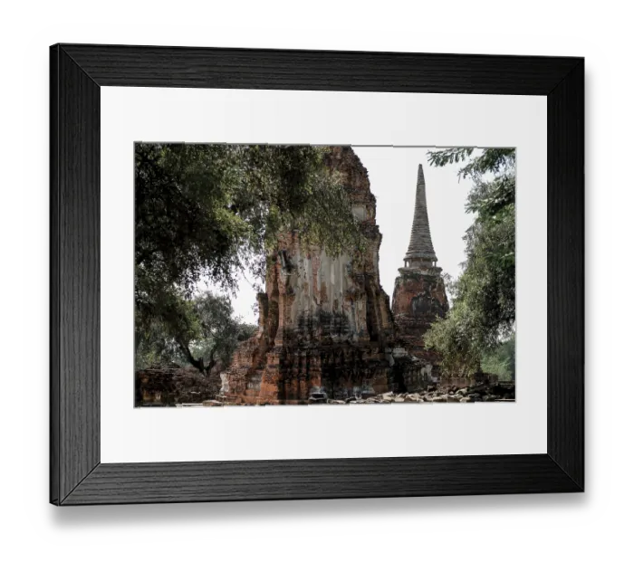 Framed Print : Ancient temple ruins in Wat Choeng Tha Framed Print : Ancient temple ruins in Wat Choeng Tha