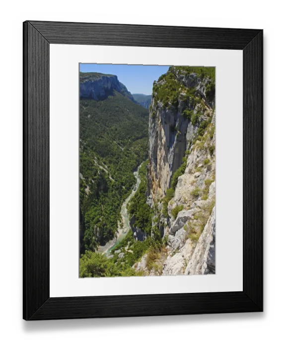 Framed Print : Canyon of the Verdon River, Verdon Regional Natural Park