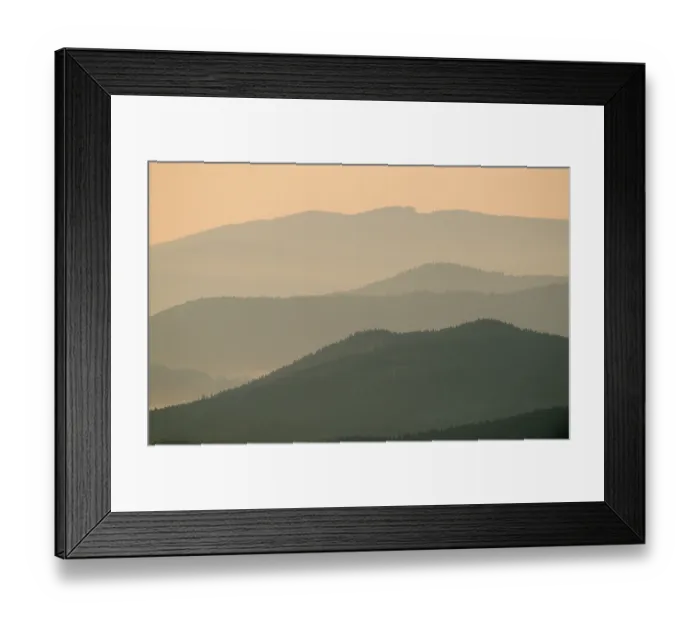 Framed Print : View of the Bavarian Forest from the Lusen at dawn Framed Print : View of the Bavarian Forest from the Lusen at dawn