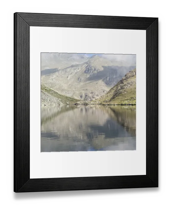 Framed Print : Alpine lake close to the path to the top of Monviso mountain Framed Print : Alpine lake close to the path to the top of Monviso mountain