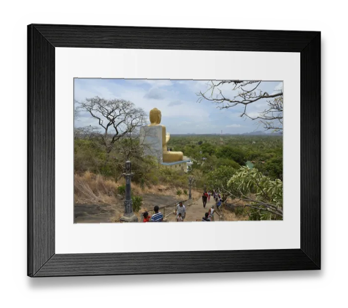 Framed Print : Buddha, Golden Temple, Dambulla, Sri Lanka