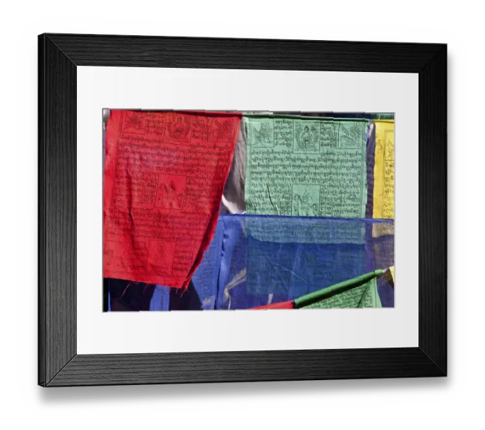 Framed Print : Prayer flags at Trumshingla pass