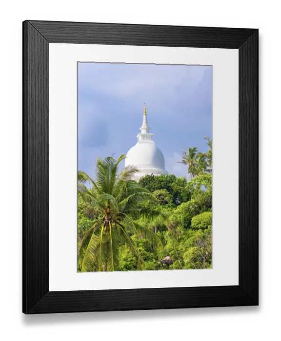 Framed Print : The hemispherical dome named Stupa Framed Print : The hemispherical dome named Stupa