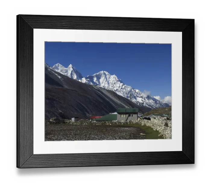 Framed Print : Morning in Dingboche, village near Mount Everest