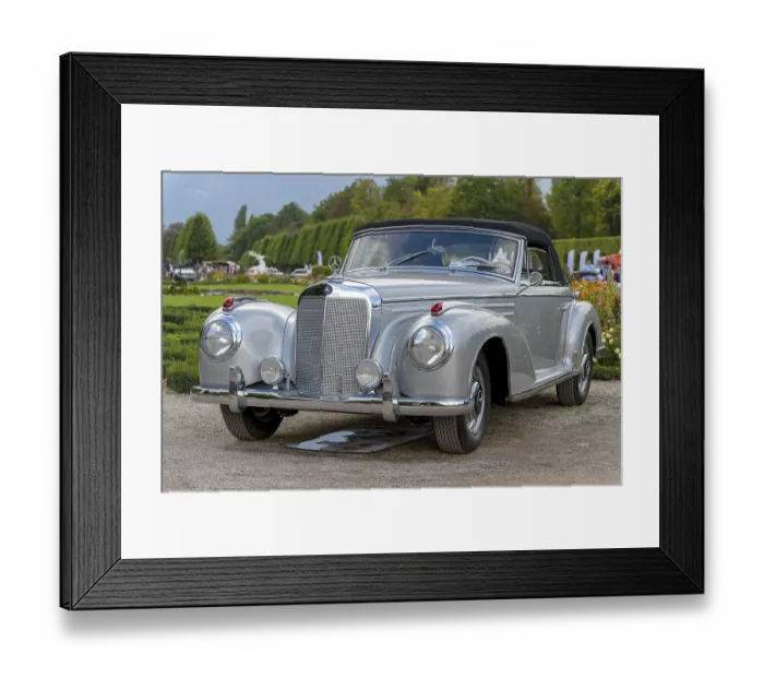 Framed Print : Vintage Mercedes 300s Cabriolet