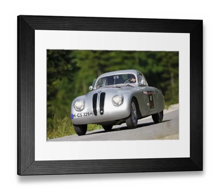 Framed Print : BMW 328 Coupe, built in 1939, Mille Miglia original from the BMW Museum Framed Print : BMW 328 Coupe, built in 1939, Mille Miglia original from the BMW Museum