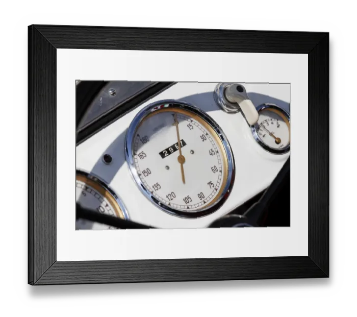 Framed Print : Tachometer, BMW 328, built in 1937