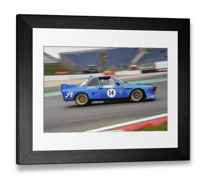 Framed Print : BMW 3.0 CSL, built in 1973, Oldtimer Grand Prix Nurburgring 2010 race