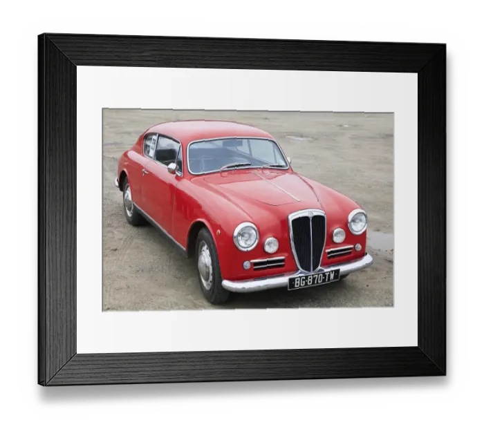 Framed Print : Lancia Aurelia Coupe, Classic Car Meeting
