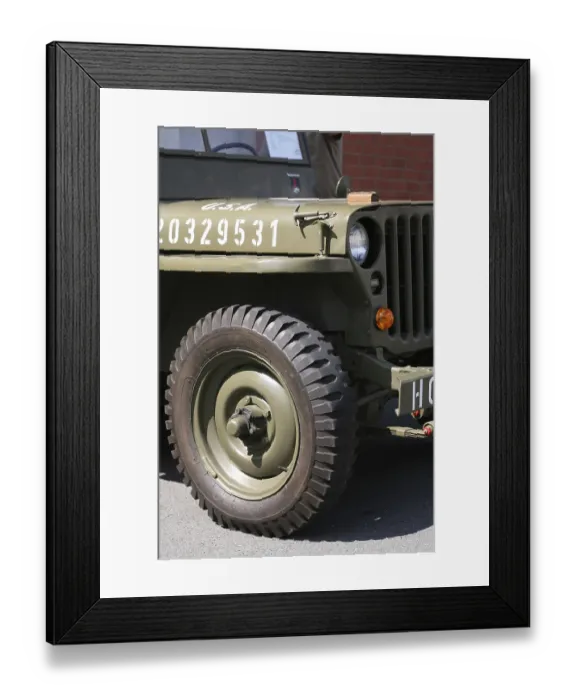 Framed Print : Legendary American off-road vehicle at a classic car rally Framed Print : Legendary American off-road vehicle at a classic car rally