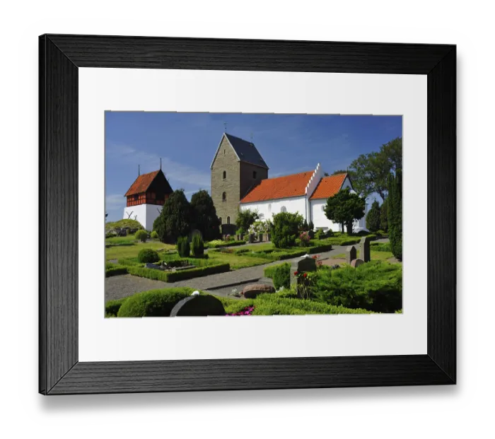Framed Print : Church, Rutsker, Bornholm, Denmark Framed Print : Church, Rutsker, Bornholm, Denmark