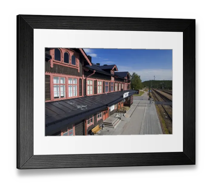 Framed Print : Railway station, Gallivare Framed Print : Railway station, Gallivare